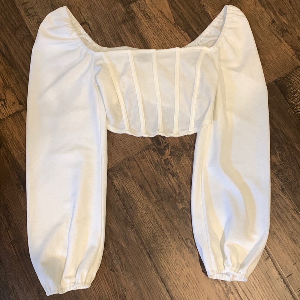 White crop top
